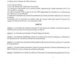 Arrêté Municipal